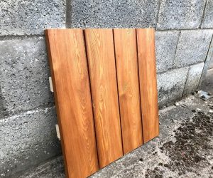 Siberian Larch Fencing Remmers Oil finish Cedar colour Timberulove 2